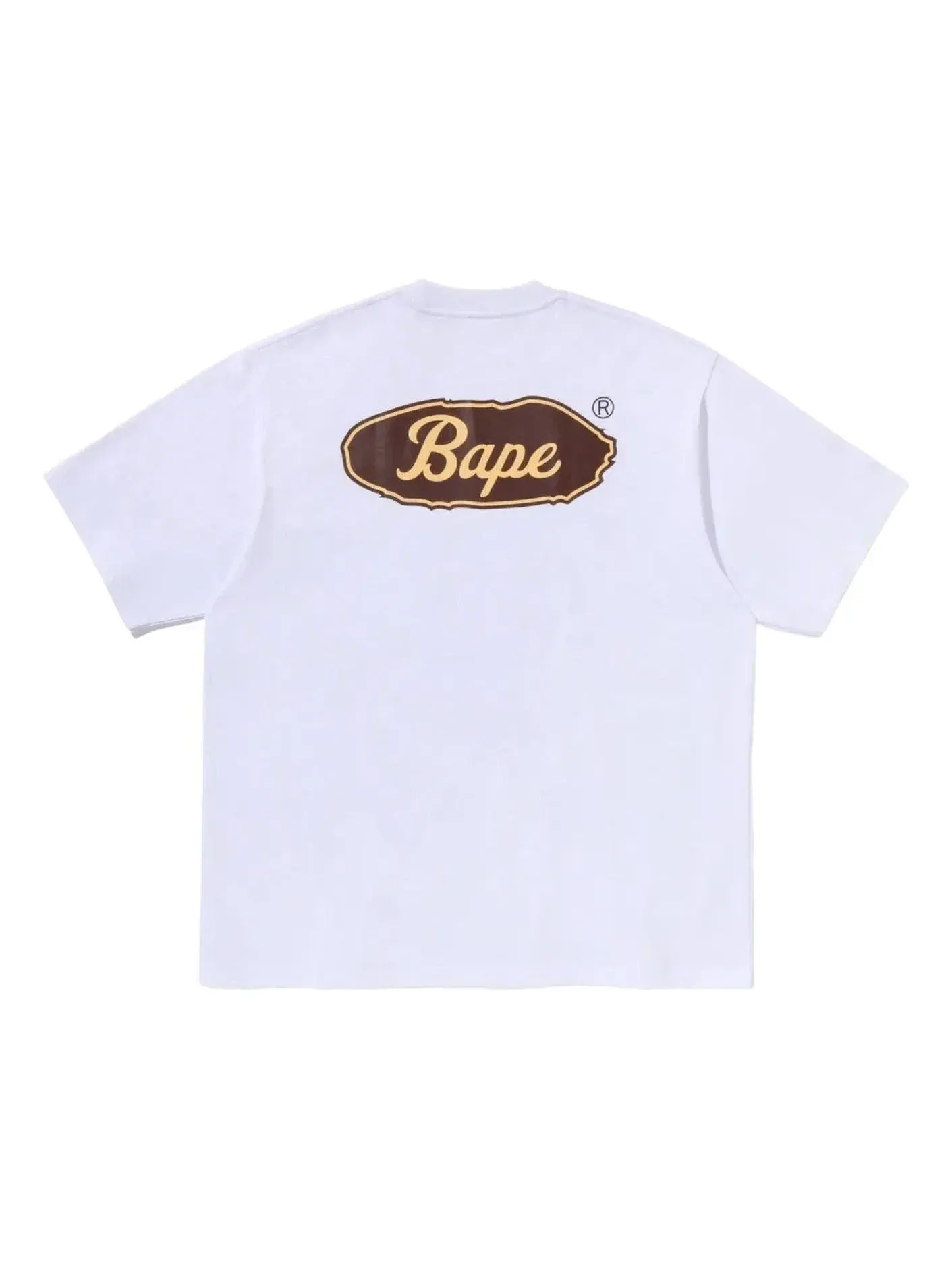 Мужская футболка свободного кроя с принтом A Bathing Ape Skateboard BAPE Logo — изображение 1 из 2, белый