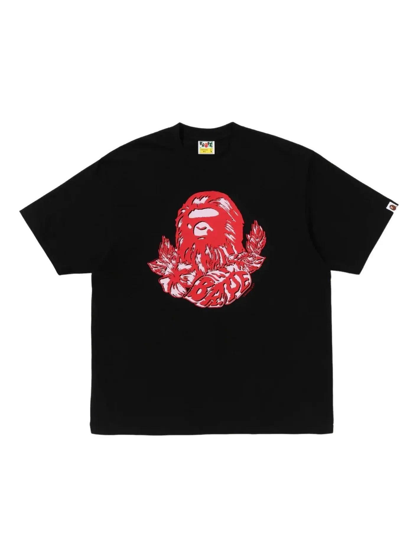 Мужская футболка с принтом Palm Resort Camo Ape Head A Bathing Ape — изображение 1 из 1, черный