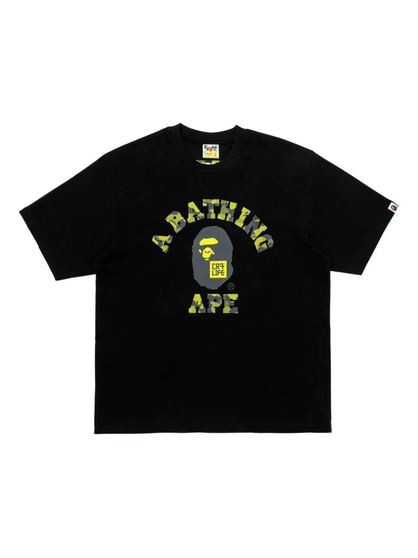 Мужская футболка свободного кроя с принтом CR7 Life College A Bathing Ape — изображение 1 из 2, черный