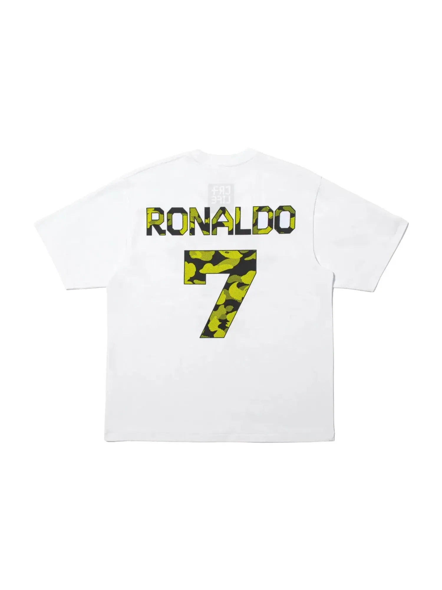 Мужская футболка с принтом A Bathing Ape x Cristiano Ronaldo CR7 Life College Relaxed Fit — изображение 2 из 2, белый
