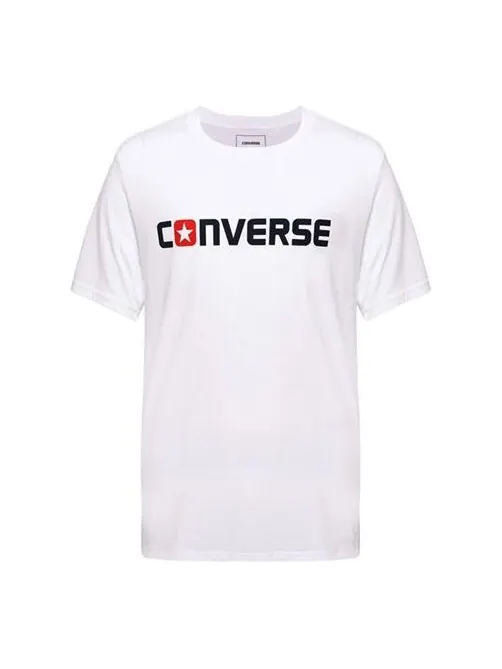 Футболка men's pure cotton alphabet short sleeve white Converse — изображение 1 из 4, белый