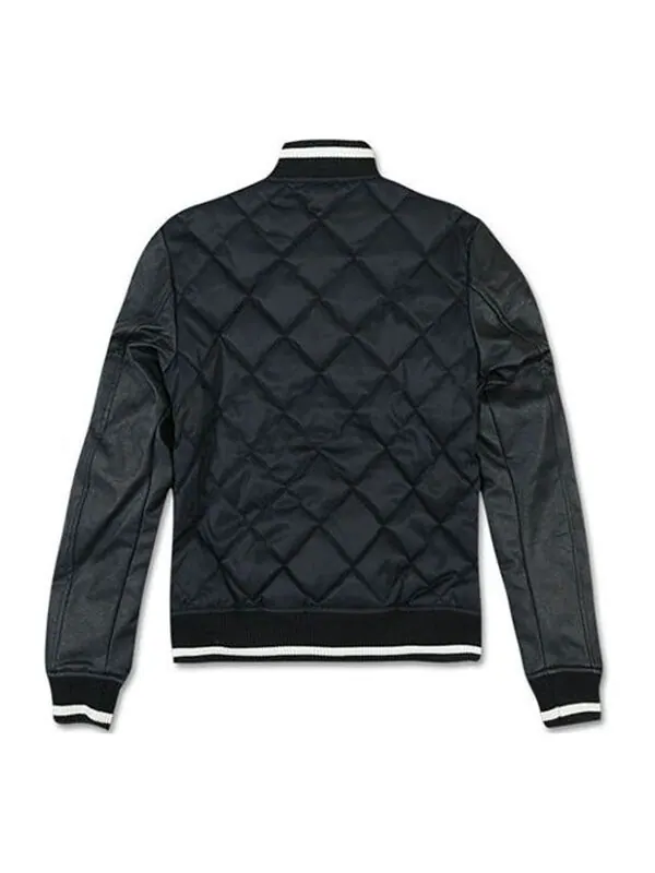 Куртка down jacket 'black white' Converse — изображение 2 из 2, черный/белый