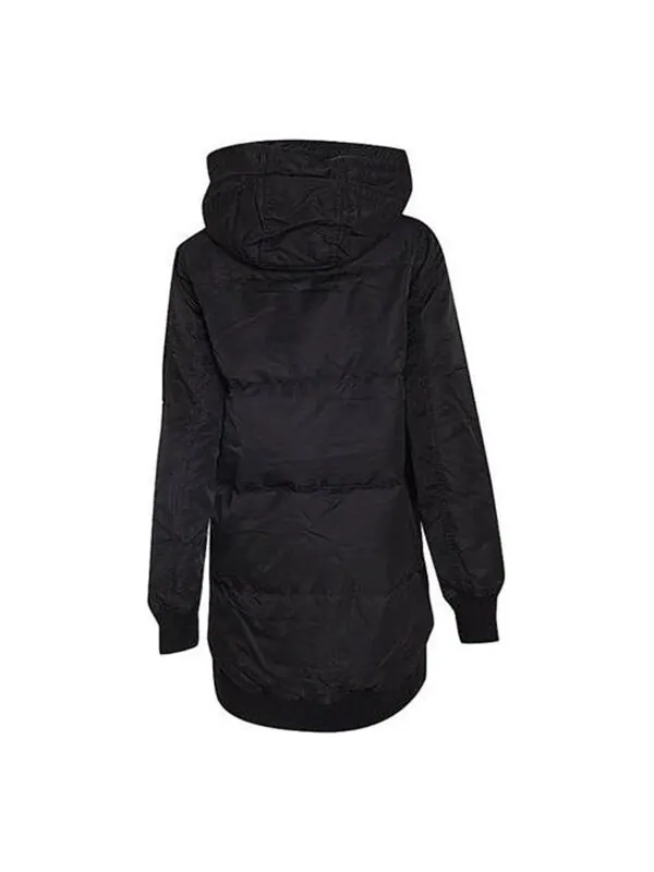 Куртка long down jacket 'black' Converse — изображение 2 из 2, черный