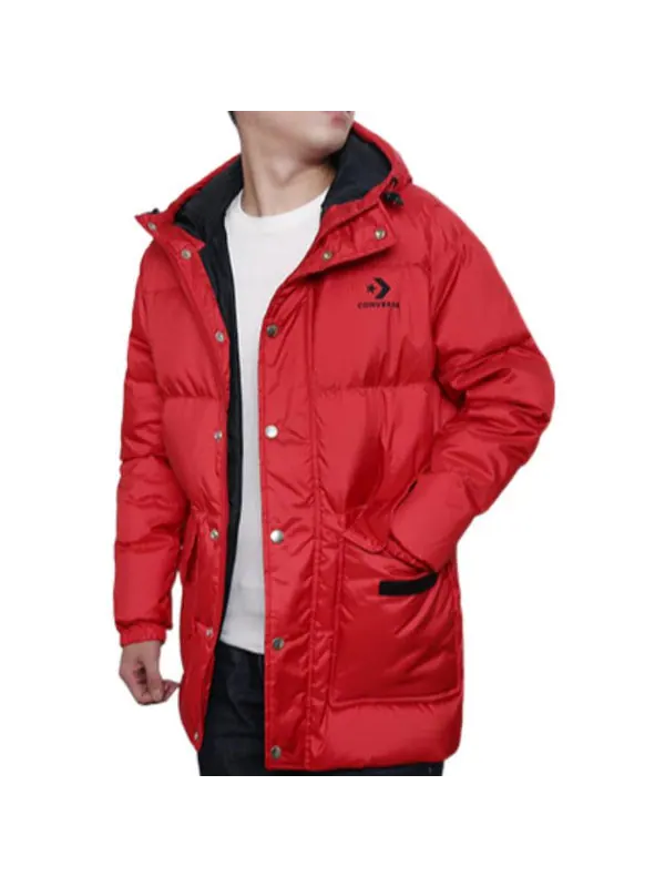 Куртка down fill puffer jacket 'red' Converse — изображение 4 из 4, красный