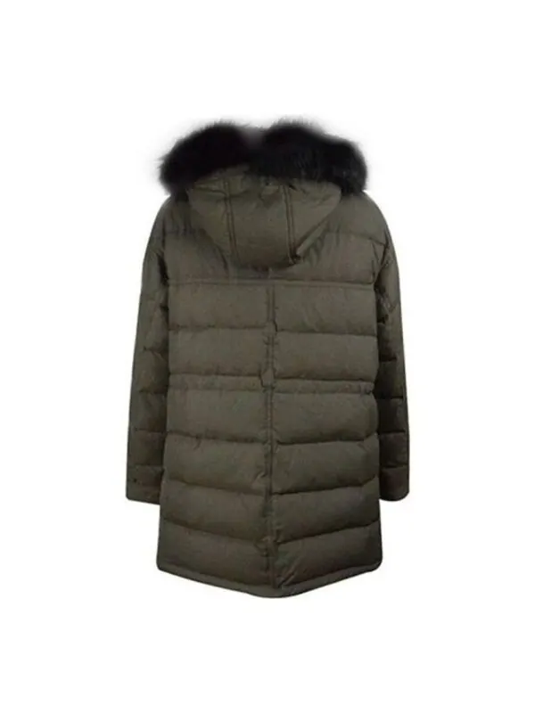 Куртка long down jacket 'green' Converse — изображение 2 из 2, зеленый