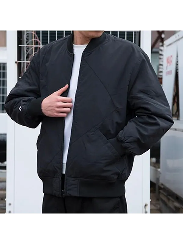 Куртка star chevron bomber jacket 'black' Converse — изображение 3 из 4, черный