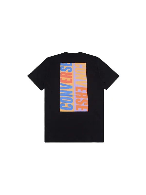 Футболка reverse box tee 'black' Converse — изображение 2 из 4, черный
