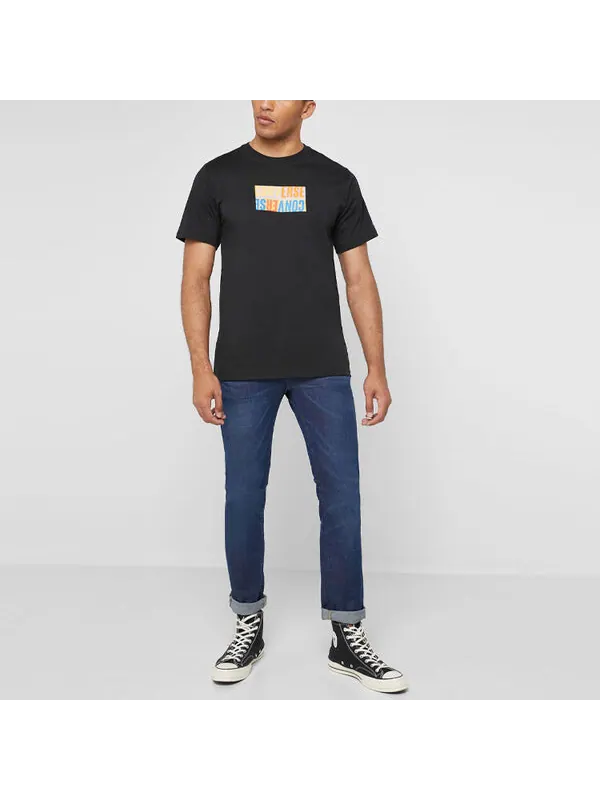 Футболка reverse box tee 'black' Converse — изображение 3 из 4, черный