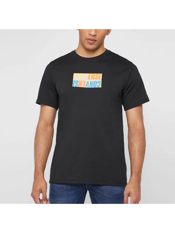 Футболка reverse box tee 'black' Converse — изображение 4 из 4, черный