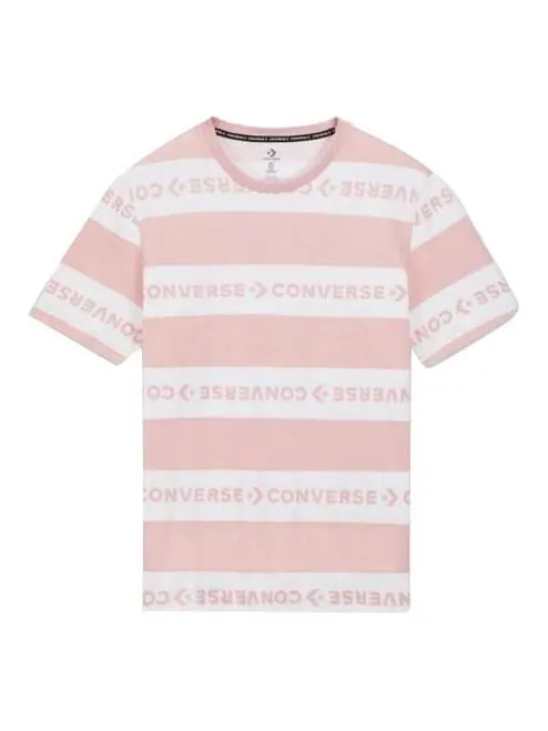 Футболка wordmark logo t-shirt 'pink' Converse — изображение 1 из 4, розовый