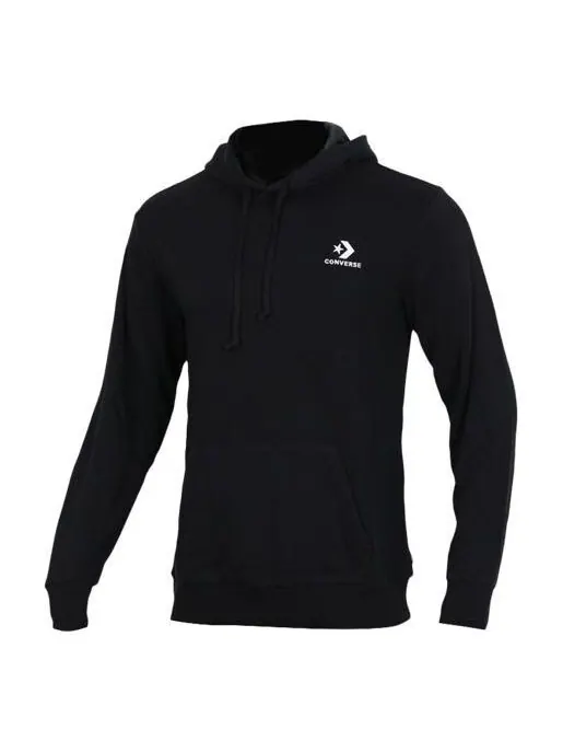 Куртка star chevron embroidered pullover sweatshirt 'black' Converse — изображение 1 из 4, черный