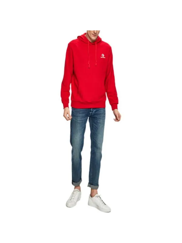 Толстовка star chevron embroidered pullover sweatshirt 'red' Converse — изображение 3 из 4, красный