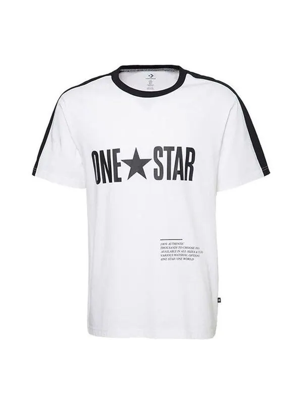 Футболка one star panel t-shirt 'white' Converse — изображение 1 из 2, белый