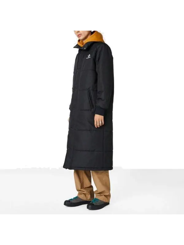 Куртка long down jacket 'black' Converse — изображение 2 из 3, черный