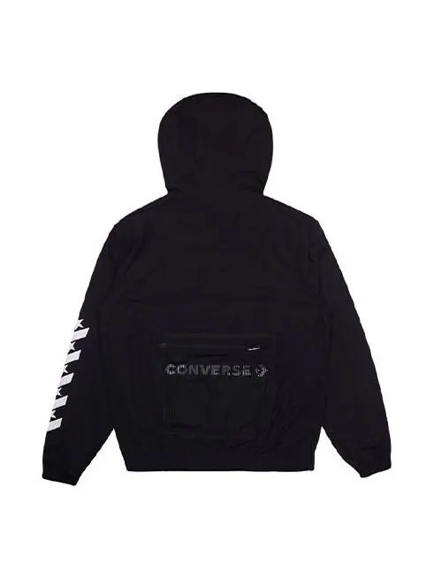 Куртка star chevron windproof jacket 'black' Converse — изображение 1 из 2, черный