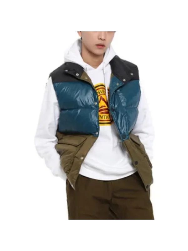 Жилет down quilted vest 'olive metallic green' Converse — изображение 2 из 3