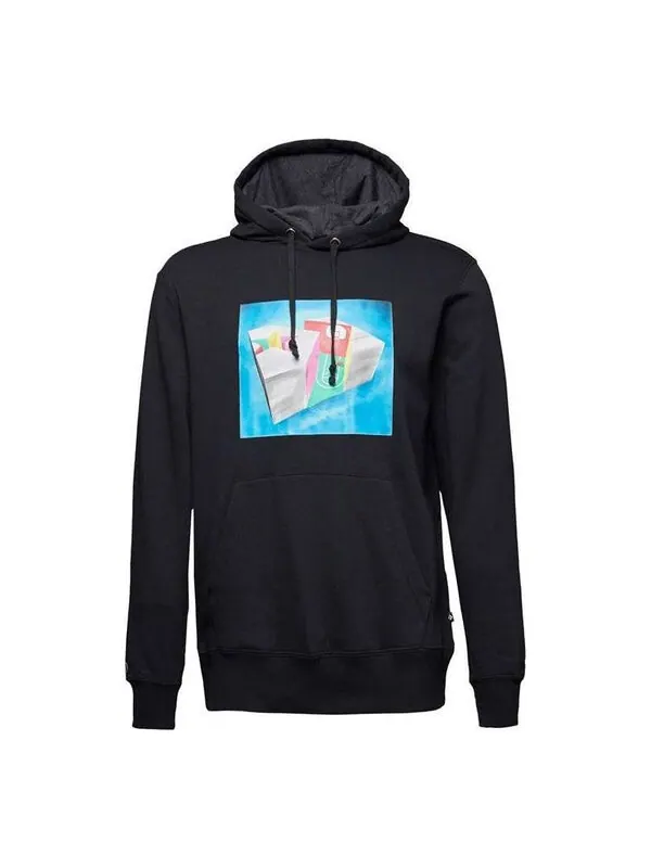 Куртка star chevron 3d court pullover hoodie 'black' Converse — изображение 1 из 2, черный