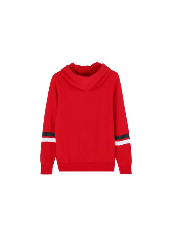 Толстовка collegiate text pullover hoodie 'red' Converse — изображение 2 из 4, красный