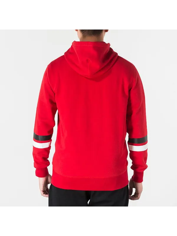 Толстовка collegiate text pullover hoodie 'red' Converse — изображение 4 из 4, красный