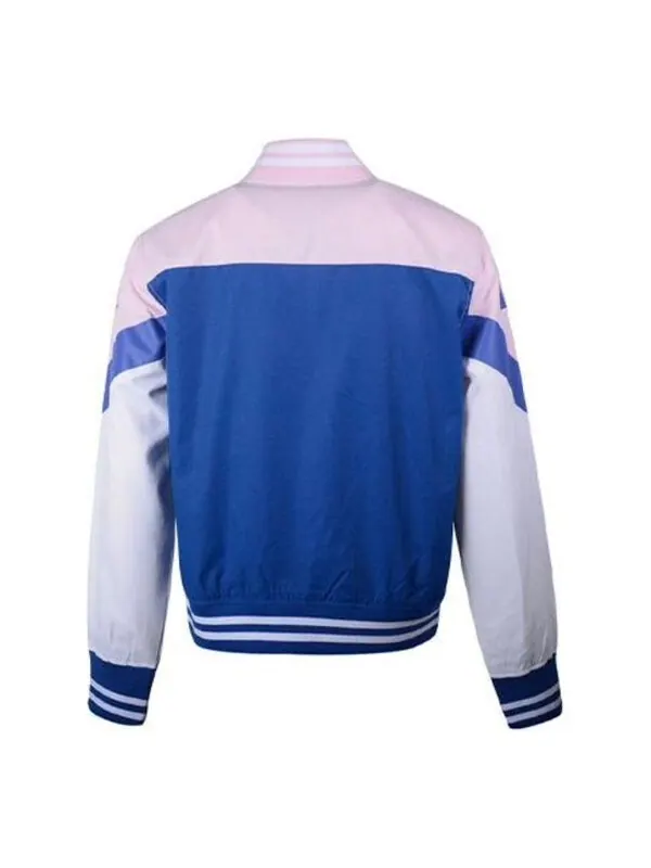 Куртка non-padded baseball bomber 'pink blue white' Converse — изображение 2 из 2, розовый/белый/синий