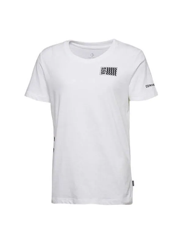 Футболка voltage t-shirt 'white black' Converse — изображение 1 из 3, белый/черный