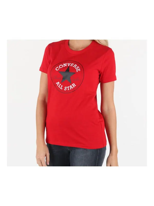 Футболка all star round neck short sleeve red Converse — изображение 1 из 2, красный