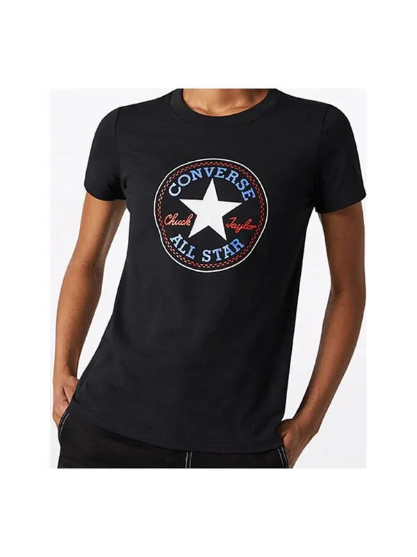 Футболка all star round neck short sleeve black Converse — изображение 1 из 4, черный