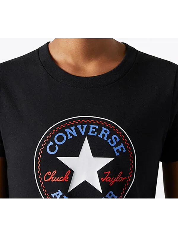 Футболка all star round neck short sleeve black Converse — изображение 2 из 4, черный