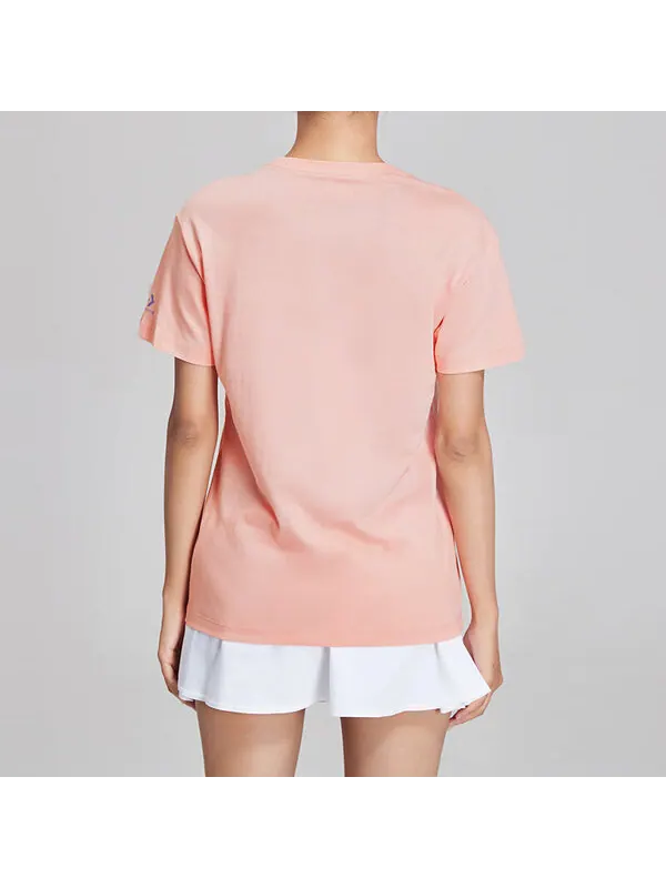 Футболка sport graphic t-shirt 'pink blue' Converse — изображение 3 из 4, розовый/синий