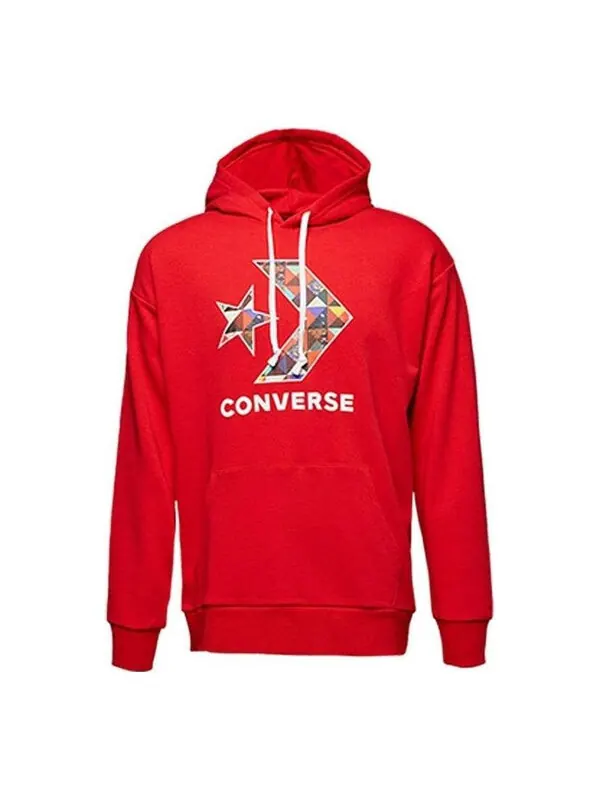 Толстовка star chevron hoodie 'red' Converse — изображение 1 из 3, красный