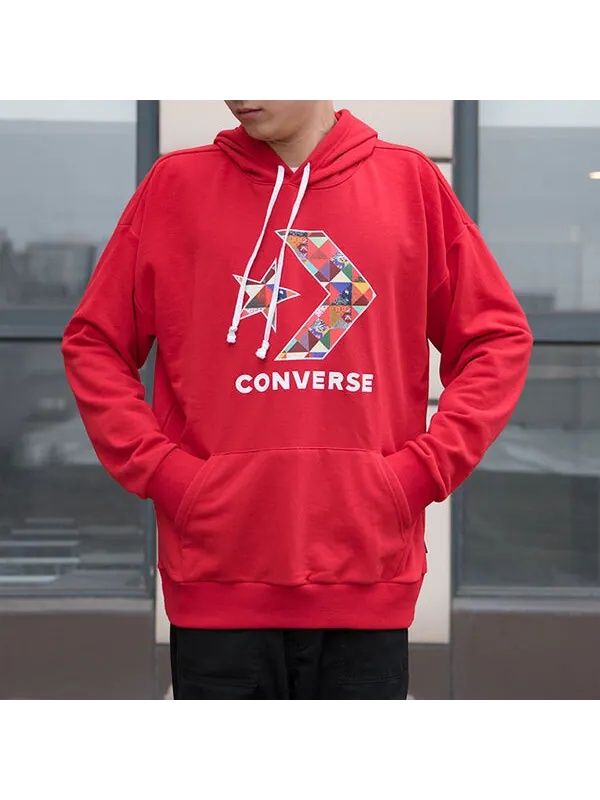 Толстовка star chevron hoodie 'red' Converse — изображение 3 из 3, красный