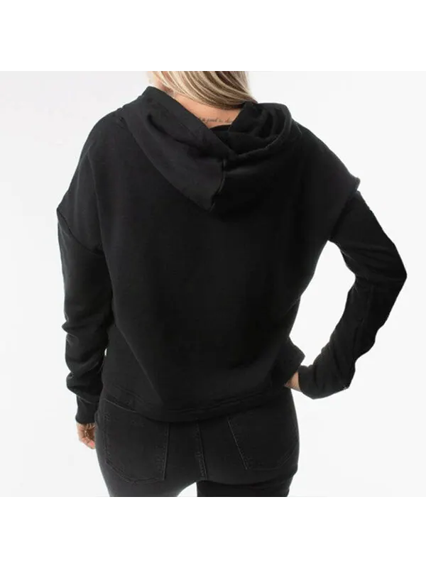 Свитер athleisure casual sports hooded knit hoodie black Converse — изображение 3 из 3, черный