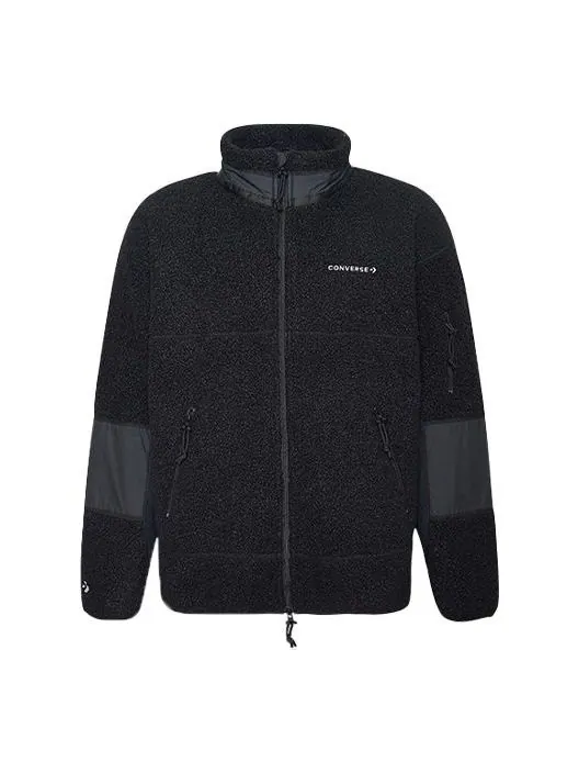 Куртка men's splicing stay warm stand collar jacket black Converse — изображение 1 из 4, черный