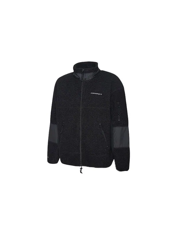 Куртка men's splicing stay warm stand collar jacket black Converse — изображение 3 из 4, черный
