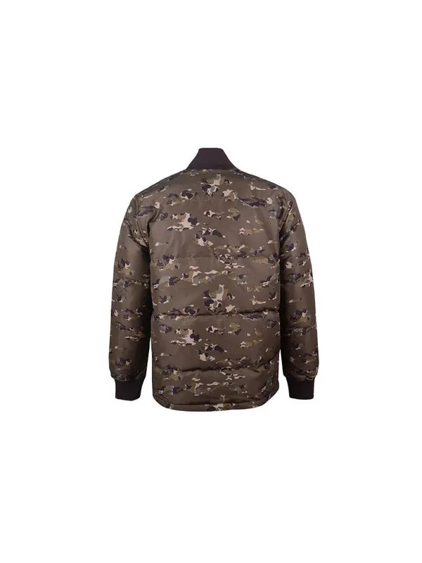 Куртка printed camo mid stand collar down jacket 'camo green' Converse — изображение 2 из 3, зеленый
