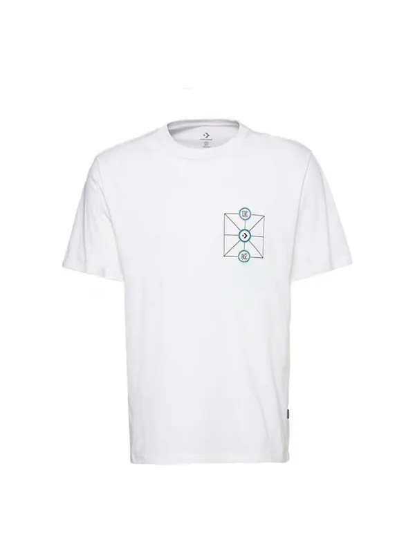 Футболка men's creative sports round neck short sleeve white Converse — изображение 1 из 2, белый