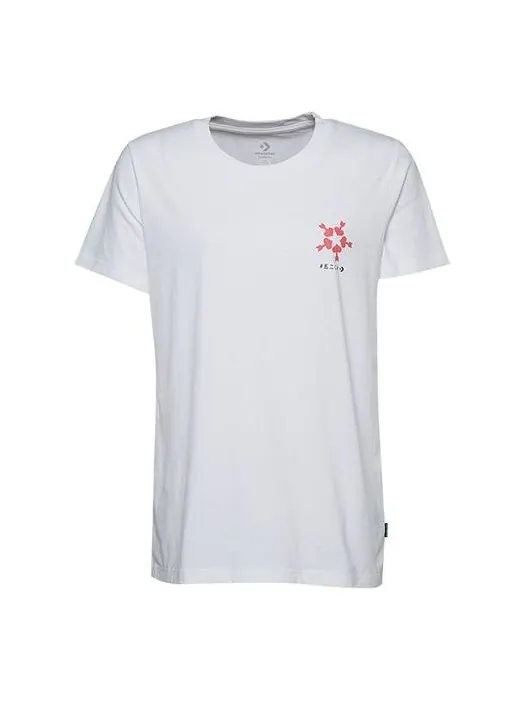 Футболка graphic tee sports short sleeve white Converse — изображение 1 из 2, белый
