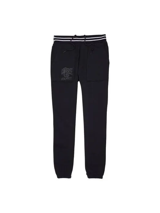 Брюки twisted varsity sweatpants 'black' Converse — изображение 1 из 4, черный