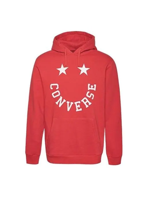 Толстовка Converse Men's Graphic Pullover in University Red — изображение 1 из 4, красный