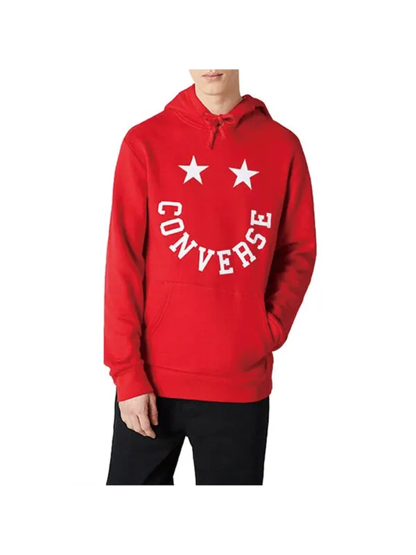 Толстовка Converse Men's Graphic Pullover in University Red — изображение 3 из 4, красный