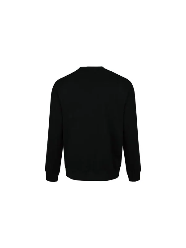 Толстовка Men's Converse Alphabet Logo Printing Round Neck Pullover Black — изображение 2 из 4, черный