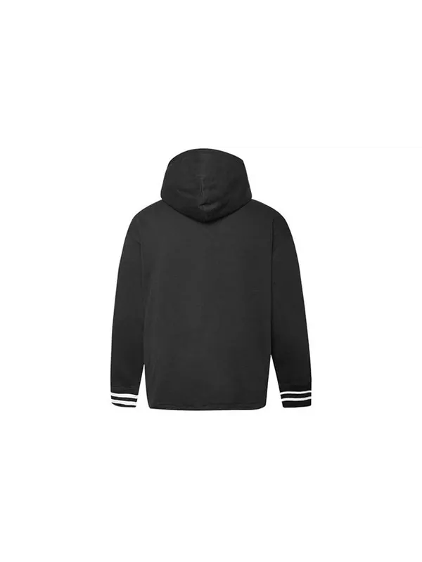 Толстовка twisted varsity hoodie 'black' Converse — изображение 2 из 4, черный