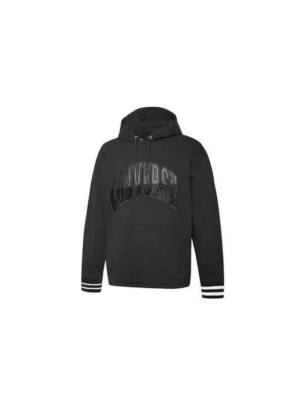 Толстовка twisted varsity hoodie 'black' Converse — изображение 3 из 4, черный