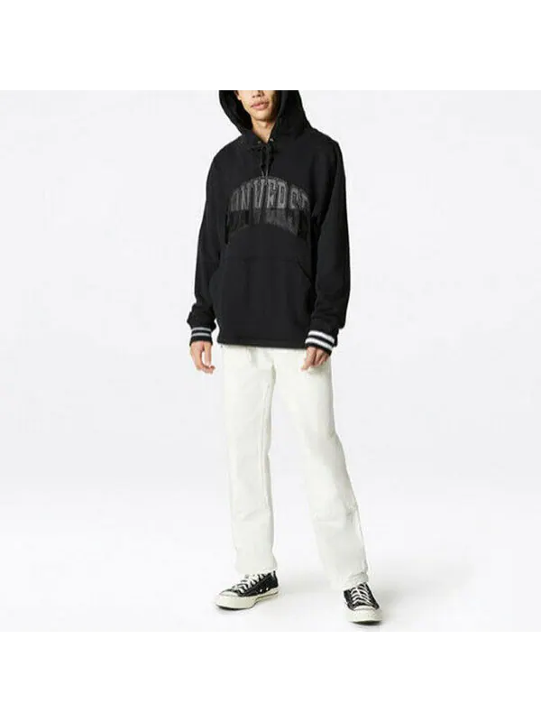 Толстовка twisted varsity hoodie 'black' Converse — изображение 4 из 4, черный