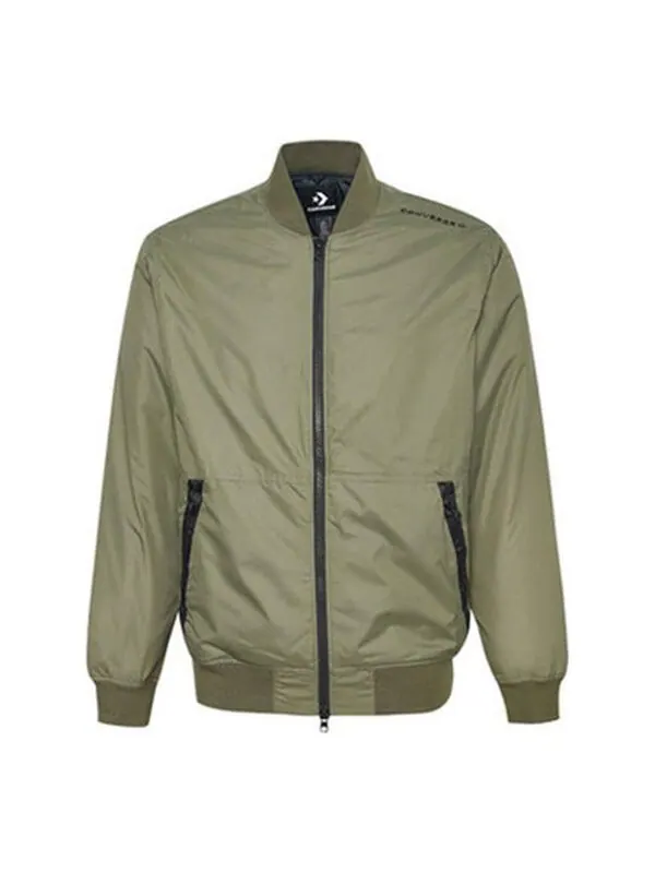 Куртка utility bomber jacket 'olive green' Converse — изображение 1 из 3, оливковый зеленый