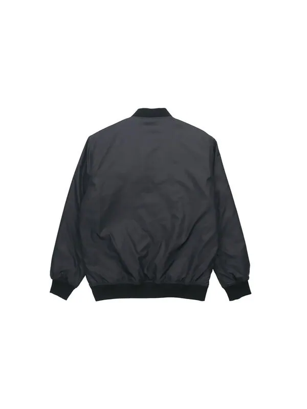Куртка men's aviator baseball uniform woven windproof zipper jacket autumn black Converse — изображение 2 из 4, черный