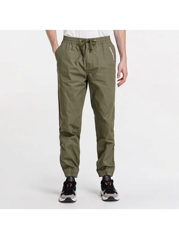 Брюки woven jogger 'military green' Converse — изображение 3 из 4, зеленый