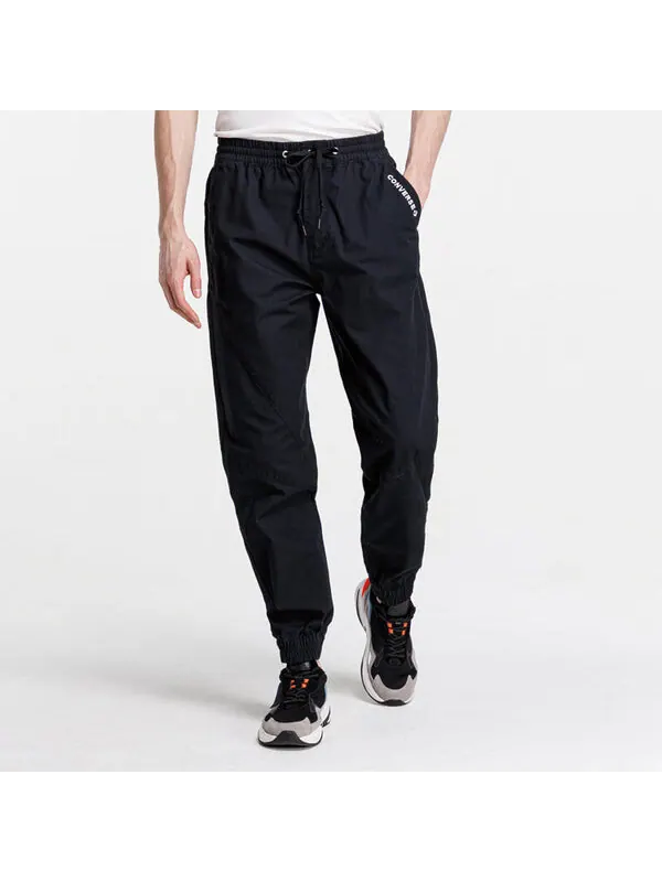 Брюки woven jogger 'black' Converse — изображение 3 из 4, черный