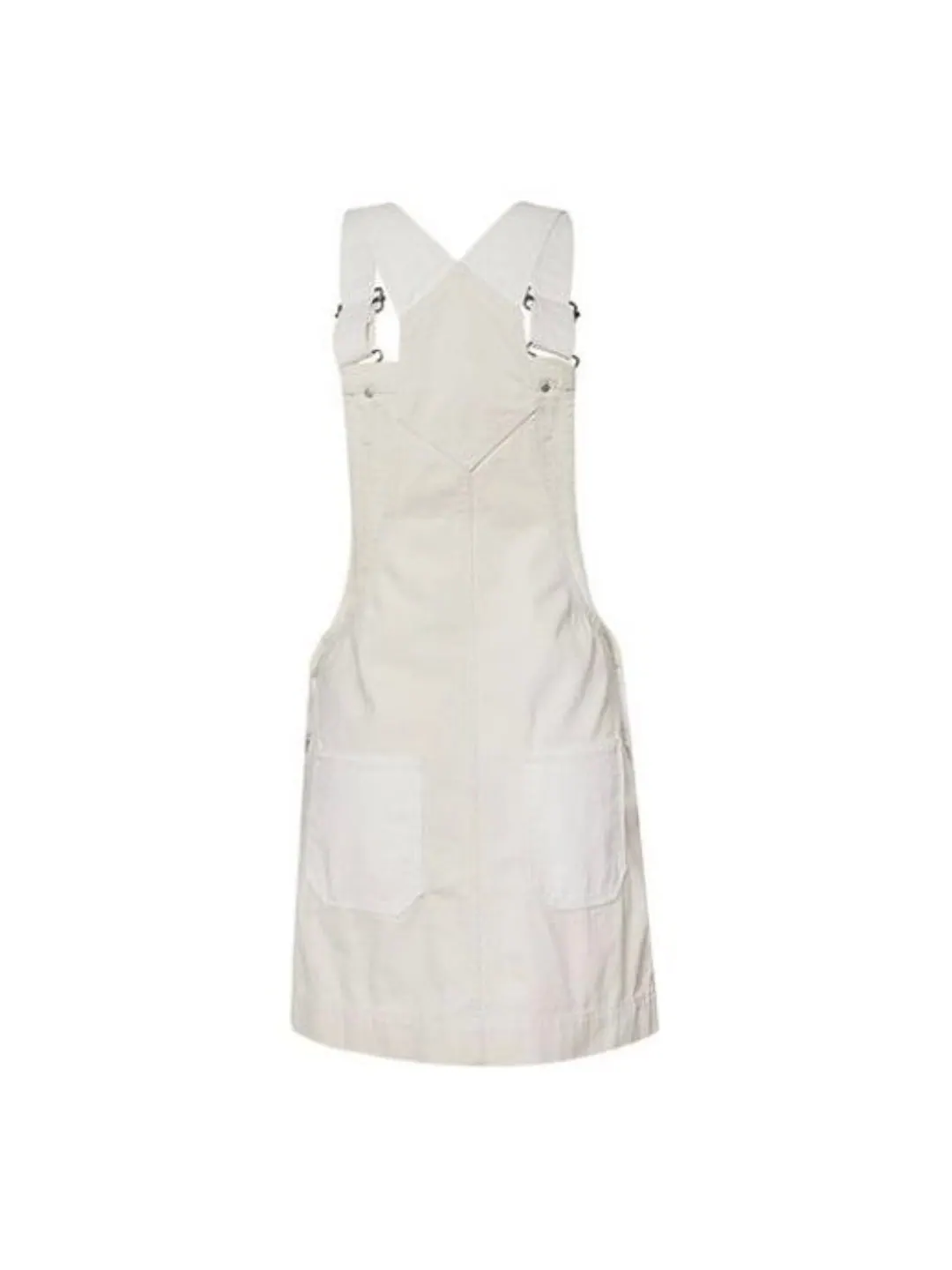 Юбка (WMNS) Converse Casual Suspender Skirt 'White' — изображение 1 из 1, белый