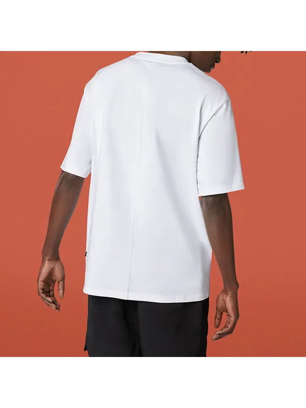 Футболка men's smiling face printing breathable short sleeve white Converse — изображение 4 из 4, белый